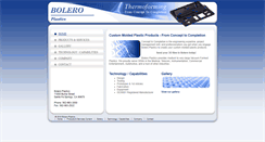 Desktop Screenshot of boleroplastics.com