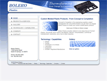 Tablet Screenshot of boleroplastics.com